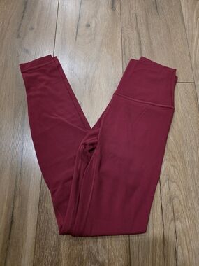 lululemon Wine Red Leggings